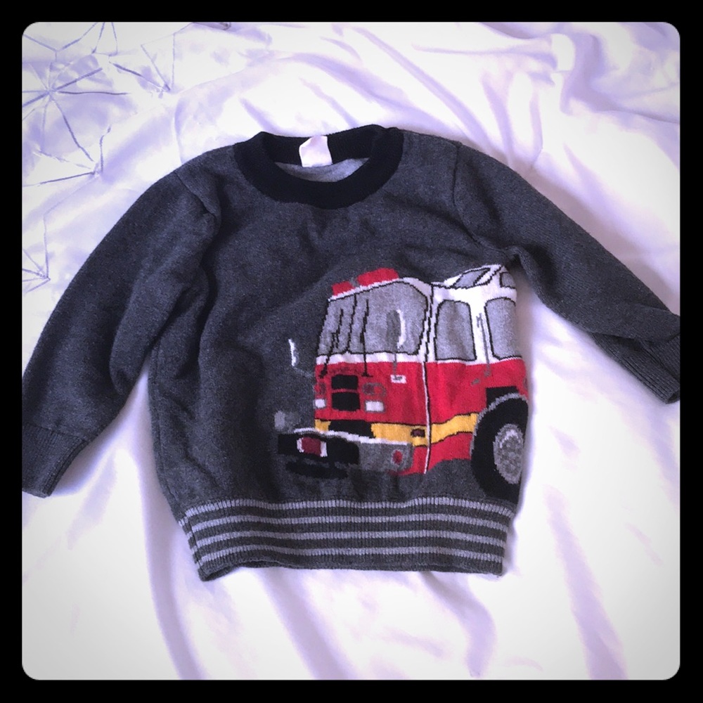 Baby Gap fire truck sweater